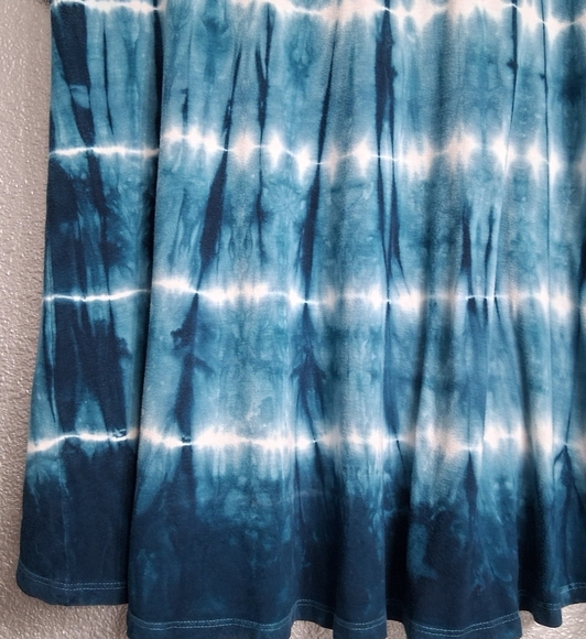 Dante Malan Blue & White Tie Dye Top   Size L - Picture 13 of 15